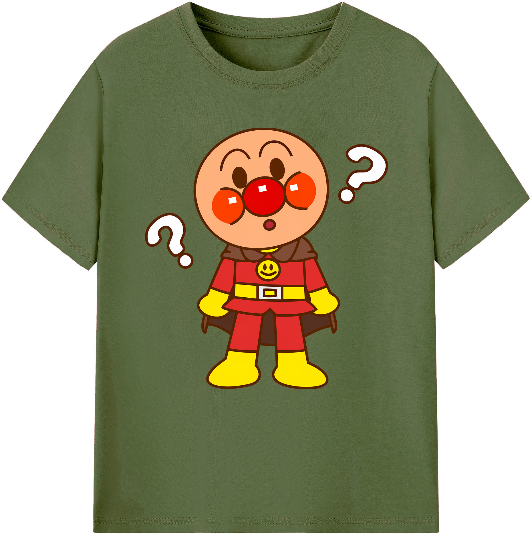 （画像用） アンパンマン Anpanman 綿100％半袖Tシャツ（フロントプリント）